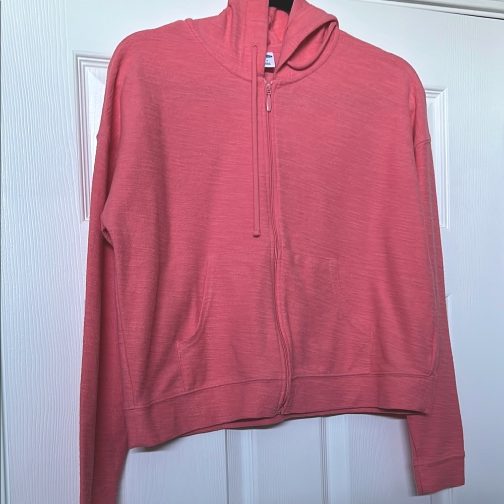Old Navy Pink Textured Hoodie - Small